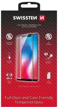 SWISSTEN FULL GLUE COLOR FRAME CASE FRIENDLY sklo pro SAMSUNG GALAXY A34 5G černá (54501836)