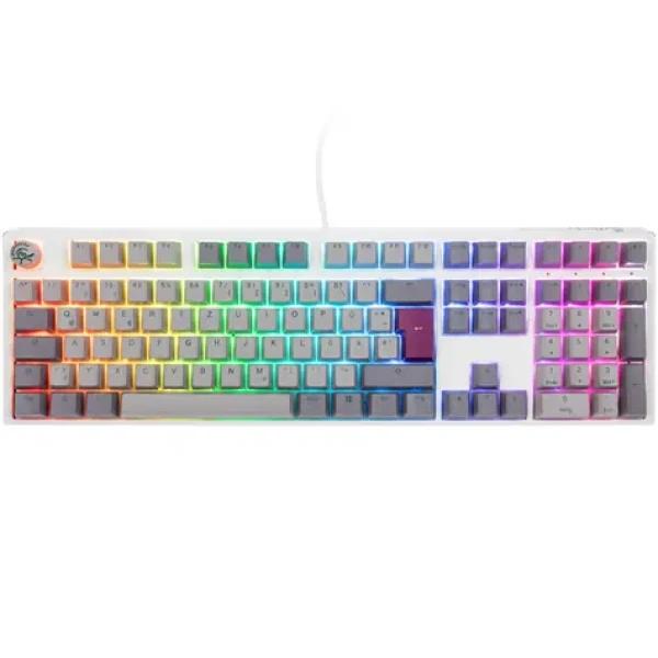 Ducky One 3 Cherry MX-Silent-Red šedá / herní klávesnice / podsvícená / mechanická / drátová USB-C / DE (DKON2108ST-SDEPDMIWHHC2)