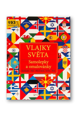 Vlajky světa - Samolepky a omalovánky - kolektiv