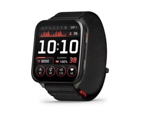 Garmin Venu® X1 Black pouzdro s titanovou zadní stranou Slate a nylonovým řemínkem ComfortFit v barvě Black EDF_2393745