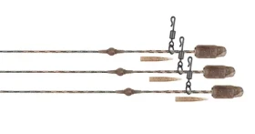FOX Heli-Clip Rigs Edges Camo Submerge / Kaprový návazec / 40 lb / 75 cm / 3 ks (CRT007)