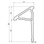 POLYSAN - Krycí lišta pro vany a vaničky, 1200x1000, 2x roh, 2x zakončení, bílá 91021