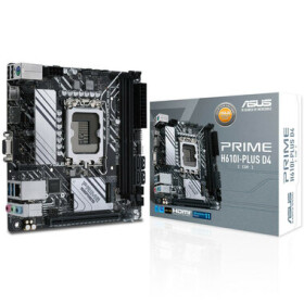 ASUS PRIME H610I-PLUS D4-CSM / H610 / LGA 1700 / 2x DDR4 / PCIEx16 / 1x GLAN / mini-ITX (90MB1B20-M0EAYC)