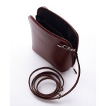 Dámská kožená crossbody Kirsten, tmavě hnědá
