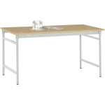 Manuflex LD1113.6011 ESD ESD pracovní stůl UNIDESK s kaučuk deska, rezedově zelená RAL 6011, Šxhxv = 2000 x 800 x 720-73