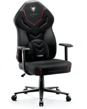 Diablo X-Gamer 2.0 černá / herní židle / nastavitelná / umělá kůže / pojezdová kolečka / nosnost 150 kg (X-GAMERDO)