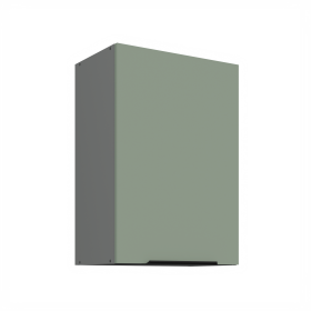Horní skříňka Aria ANT 50 G-72 1F Barva korpusu: Antracit, Barva dvířek: SA - Aquamarine AFM