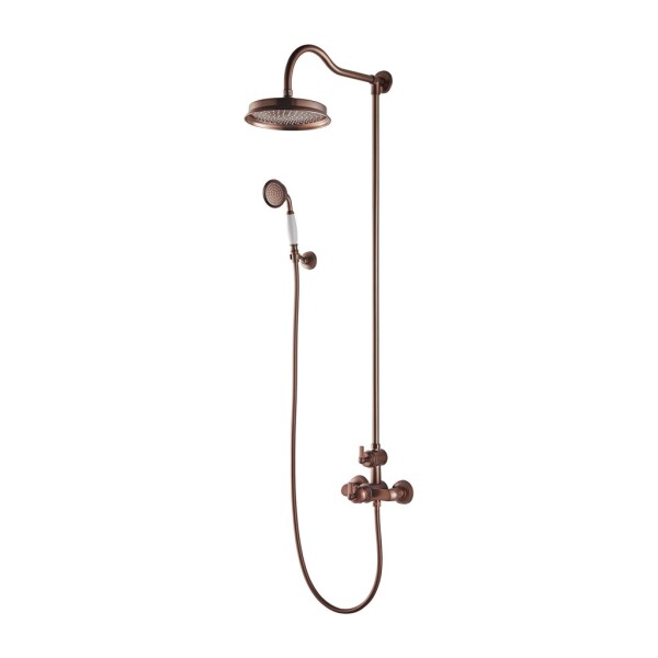 OMNIRES - ARMANCE termostatický sprchový sloup měď retro /ORB/ AM5244-6ORB