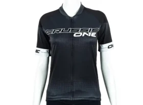 Crussis One dámský cyklistický dres krátký rukáv černá/bílá vel. L