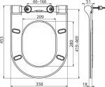 RAVAK - Chrome WC sedátko Uni Slim, se sklápěním SoftClose, bílá X01550