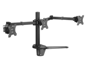 Equip stolní stojan pro 3 monitory černá / Stolní stojan / 17-27" / nosnost 21 kg / VESA 75-100 / 360° (650125)