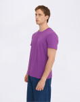 Tričko Organic Basics True Regular Fit Tee Aubergine