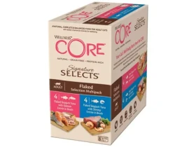 Wellness Core Cat Selects Flaked Multipack Konzerva 632g (8 x 79 g) (076344106425)