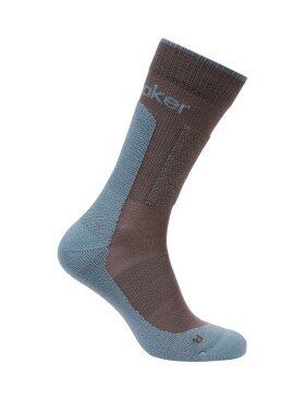 ICEBREAKER Mens Mer Hike+ Medium Crew, Porcini/Flint Blue velikost: 39-41,5 (S)