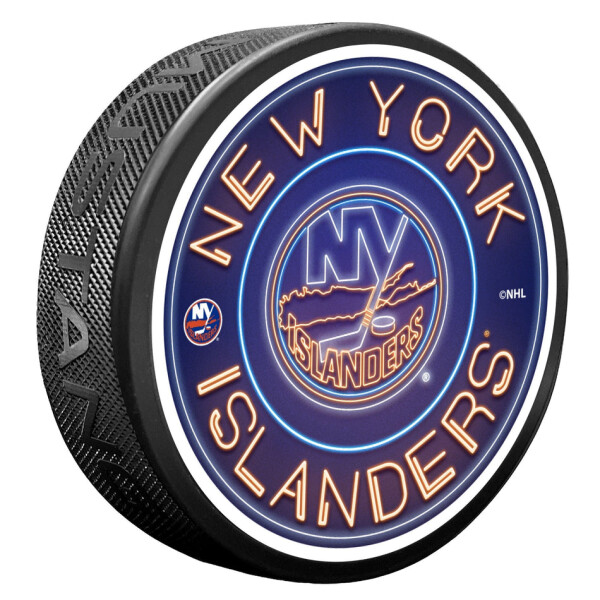 Mustang Puk New York Islanders NHL Neon