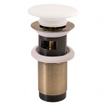 RAV Slezák - Výpusť umyvadlová CLICK-CLACK 5/4 s keramickou zátkou, Chrom MD0485SM MD0485SM