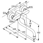 KLUDI - Logo Neo Dřezová baterie, chrom 379240575