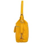 Stylový dámský kožený kabelko-batoh přes rameno Fredda, žlutá