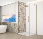 GELCO - TRINITY GOLD obdélníkový kout 1100x800 levý, čiré sklo, GT5680-11CL-G GT5680-11CL-G