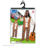 Widmann Kostým Hippie man hnědý XXL