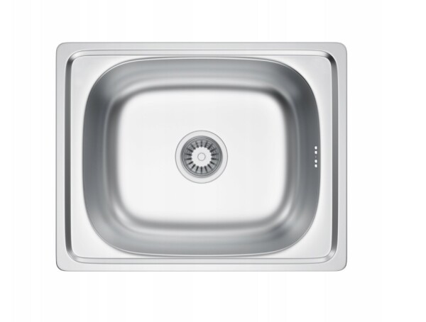 Erga HD, 1-komorový ocelový dřez 460x410x160 mm, povrch MikroDekor, ERG-MLS-HD4641D