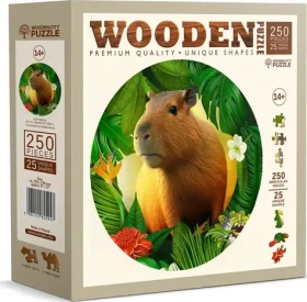 WOODEN CITY Dřevěné puzzle Kapybara 250 dílků