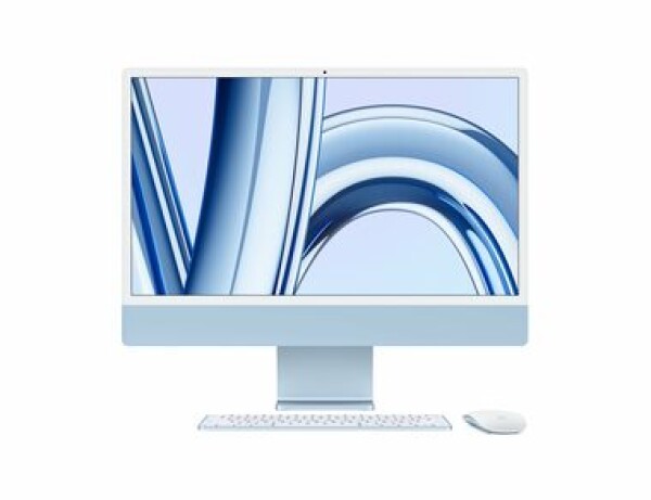 Apple iMac 24 4.5K M3 (2023) modrá / 24" / Apple M3 / 8GB / 256GB SSD / Apple 8-core / macOS (MQRC3CZ/A)