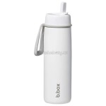 B.box 0928 Nerezová termolahev s brčkem 690 ml - white out