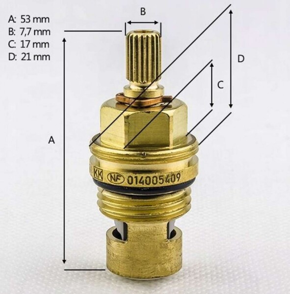 KLUDI - Keramický vršek G 1/2" x 90°, pravý 7505400-00