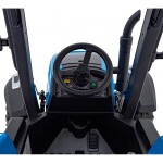 Mamido Dětský elektrický traktor BLAST s přívěsem 2x200W modrý