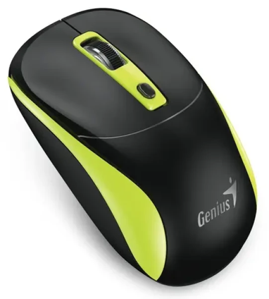 Genius NX-7123 černo-zelená / Optická bezdrátová myš / 1200 dpi / Copilot / 4 tlačítka (31030043403)