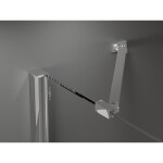 MEXEN/S - Velar Duo čtvercový sprchový kout 90 x 80, transparent, chrom 871-090-080-02-01