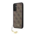 Pouzdro Guess 4G Charms Samsung Galaxy A34 5G hnedé