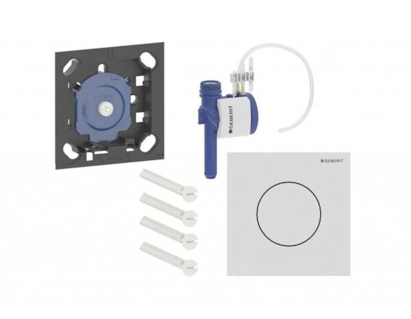 GEBERIT - Pneumatické ovládání splachování pisoáru typ 40, easy to clean, matná bílá 116.014.JT.1