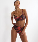 SUMMER PALM - Minimizer plavkový top s kosticemi Triumph BROWN 44C