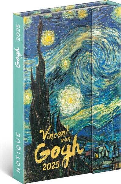 Týdenní magnetický diář Vincent van Gogh 2025, 11 16 cm