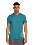 Pánské merino tričko s krátkým rukávem ICEBREAKER Mens 150 Tech Lite SS Tee 30th Anniversary, Topaz velikost: S