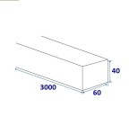 Konstrukční hranol 40x60x3000, smrk CCON-KVH-30L