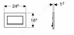 GEBERIT - Sigma30 Ovládací tlačítko splachování, černá mat/chrom 115.893.14.1