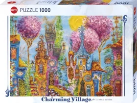 HEYE Puzzle Charming Village: Růžové stromy