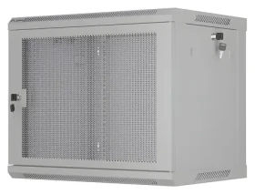 Lanberg WF01-6409-23S šedá / Nástěnný rozvaděč / 19" / 9U / 600x450 mm / perforované dveře / flat pack (WF01-6409-23S)