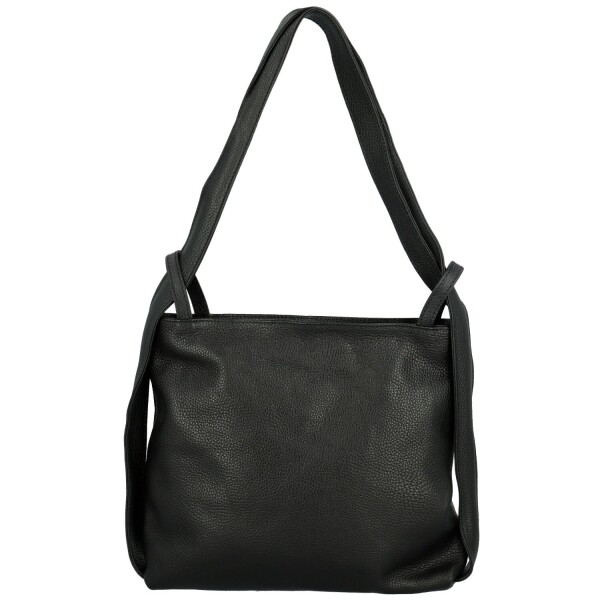 Trendy dámský kožený kabelko-batoh Ruoxi, černý