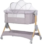 CHIPOLINO Postýlka SleepNFold 2v1 Platinum / Přístavná k posteli / 6 výškových poloh / Sklopná bočnice (KOSSF0262PL)