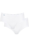 Dámské kalhotky 2 pack Basic midi white - Sloggi bílá XL