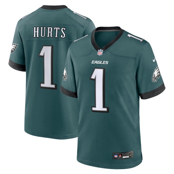 Nike Pánský dres Philadelphia Eagles NFL Jalen Hurts #1 Game Grün (2025) Velikost: XL
