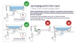 DEANTE - Click - clack černá - Umyvadlový a bidetový KLIK - KLAK - s přepadem NHC_B10B