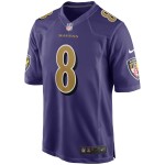 Nike Pánský dres Baltimore Ravens NFL Lamar Jackson #8 Game Alternate Velikost: 3XL