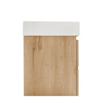Koupelnová skříňka s umyvadlem SAT B-Way 119x50x45 cm dub mat BWAY2120OAKU2B BWAY2120OAKU2B