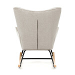 Houpací křeslo, béžová, látka, AK-373 CRM2