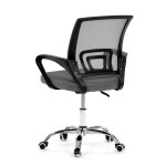 Dětská židle, výškově nastavitelná, šedá síťovina, KA-L103 GREY